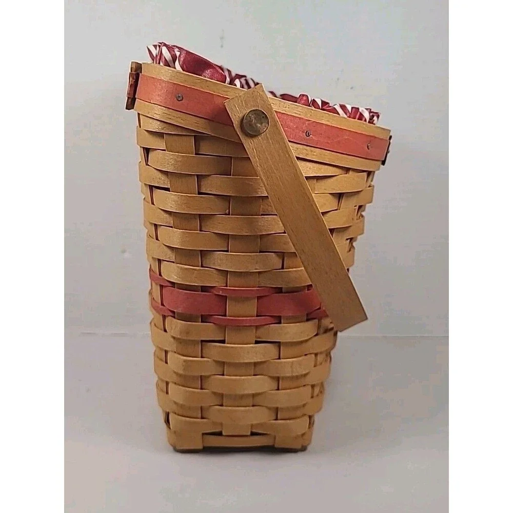 Vintage Longaberger 1998 Christmas Collection Glad Tidings Basket Combo